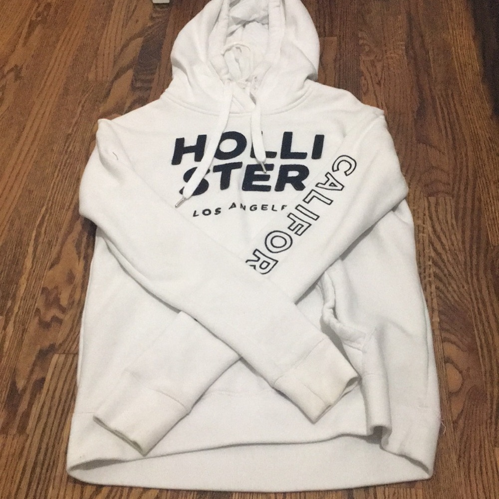 White hoodie from Hollister
